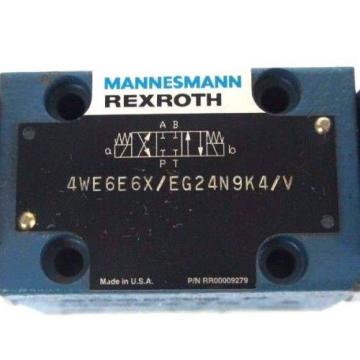 NEW MANNESMANN REXROTH 4WE6E6X/EG24N9K4/V CONTROL VALVE RR00009279