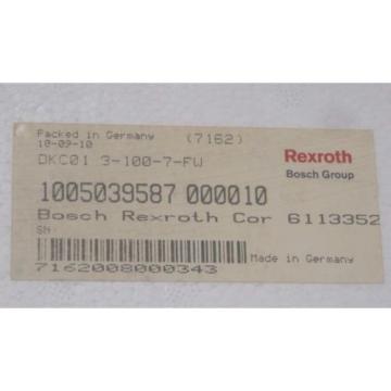 NEW REXROTH DKC01.3-100-7-FW SERVO DRIVE R911279429 , DKC0131007FW