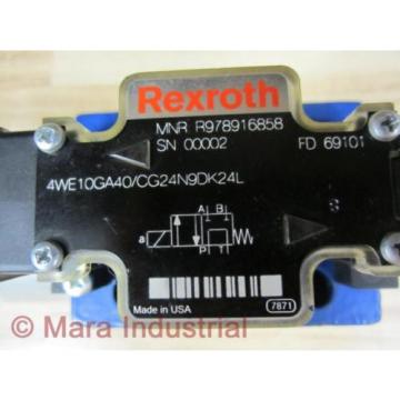 Rexroth Bosch R978916858 Valve 4WE10GA40/CG24N9DK24L - New No Box