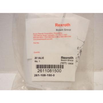 REXROTH BOSCH 261-108-150-0 NEW 261 PNEUMATIC VALVE 2611081500