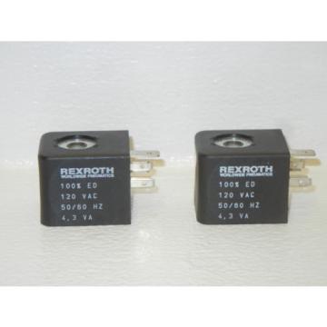 LOT OF 2 REXROTH W5140 NEW-NO BOX SOLENOID COIL 120 VAC W5140