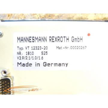 Mannesmann Rexroth VT 12323-20 Bedienpanel BF-1 Nr. 00020267