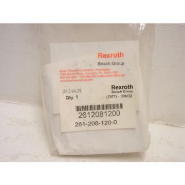 REXROTH BOSCH 261-208-120-0 NEW 261-2 PNEUMATIC VALVE 2612081200