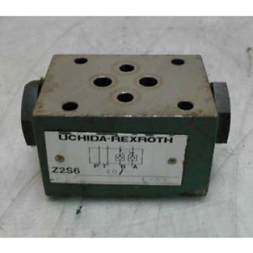 Uchida-Rexroth Hydraulic Check Valve, Z2S6 40, Used, WARRANTY