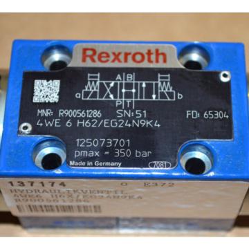 Rexroth 4WE 6 H62/EG24N9K4 Hydraulikventil WEGEVENTIL R900561286 NEU