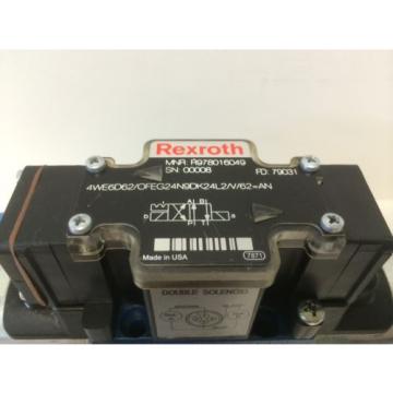 NEW REXROTH HYDRAULIC VALVE R978016049 4WE6D62/OFEG24N9DK24L2/V/62=AN