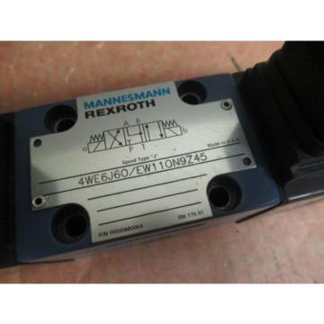 REXROTH DIRECTIONAL VALVE 4WE6J60/EW110N9Z45 4WE6J60EW110N9Z45