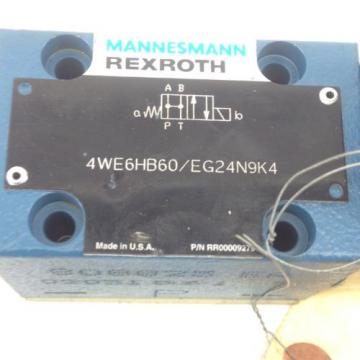 NEW! REXROTH 4WE6HB6X / EG24N9K4 DIRECTIONAL CONTROL VALVE  FAST SHIP!!! (H152)