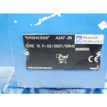 Rexroth Hydraulic Valve R900451058  /  3DRE 10 P-53/200Y/00M2   /  Invoice