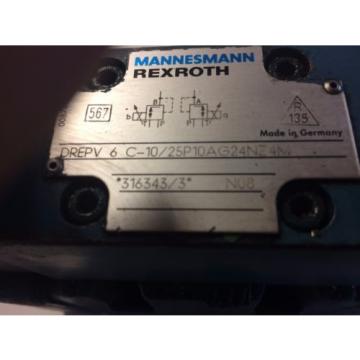 USED REXROTH MANNESMAN 4WRZ 10 E00-51 DREPV 6 C-10/25  HYDRAULIC SOLENOID VALVE