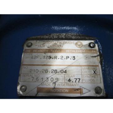 Rexroth Hydromatik Hydraulic A2F.125.R.2.P.3 Pump