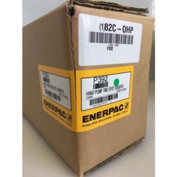 ENERPAC P392 Hydraulic Hand 10,000 PSI 2 SPEED 3/8&#034; NPT SINGLE ACTING  Pump