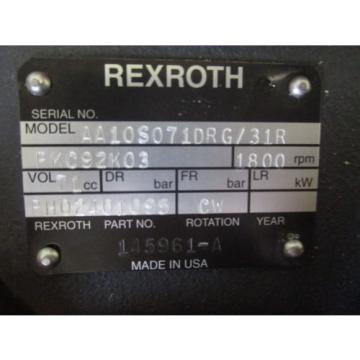 NEW REXROTH HYDRAULIC AA10S071DRG/31 BH02401095 Pump