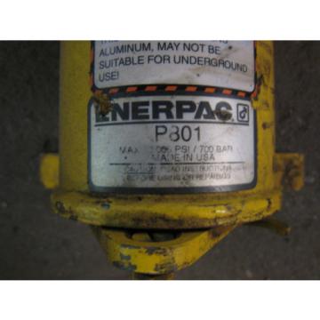 Enerpac P801 Hydraulic Hand 1000psi W/ Hose And Pressure Gage Pump