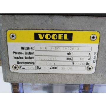 VOGEL MKU 2KW 312013 HYDRAULIC / MOTOR 230V 5060HZ 0.5l / min 30 BAR Pump