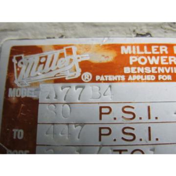 Miller Fluid A77B4 Booster Power Tandem Unit 80 PSI Air To 447 PSI Pump