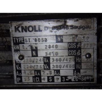 Knoll Coolant w/ Motor ST 80S2, T40160/11 Pump