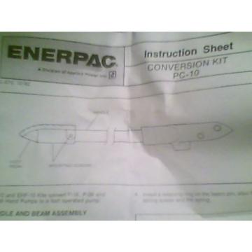 ENERPAC PC10 FOOT ADAPTOR KIT Pump