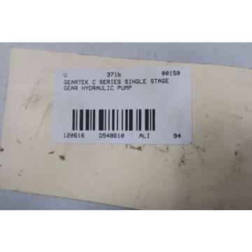 GEARTEK C SERIES SINGLE STAGE HYDRAULIC GEAR D548610 Pump