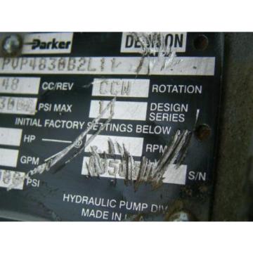 PARKER HYDRAULIC  .86&#034; SHAFT PVP4830B2L11 Pump