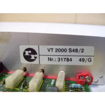 REXROTH VT2000 S48/2 PROP. AMPLIFIER CARD - USED - FREE SHIPPING
