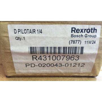 Rexroth PD20043-1212 1/4&#034; D Pilotair Valve