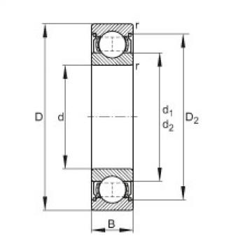 Deep groove ball bearings - 6001-2Z