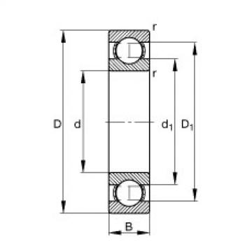 Deep groove ball bearings - 16005