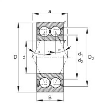 Angular contact ball bearings - 3200-B-2Z-TVH