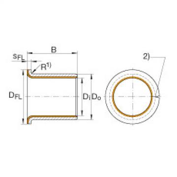 Flanged bushes - EGF06070-E40