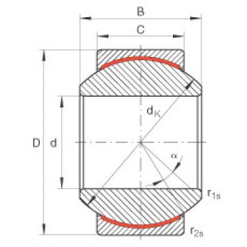 Radial spherical plain bearings - GE18-PW