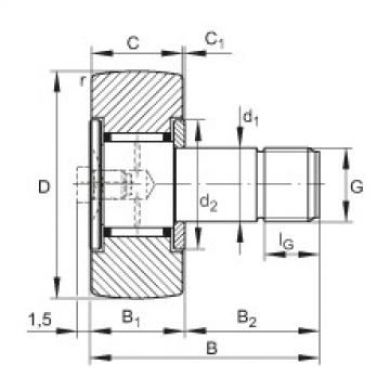 Stud type track rollers - KR16