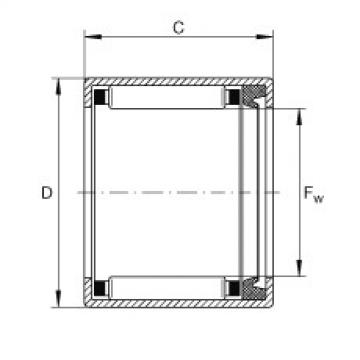 Drawn cup needle roller bearings with open ends - SCE2014-P