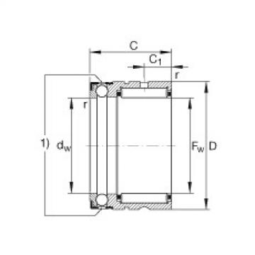 Needle roller/axial ball bearings - NX10-XL