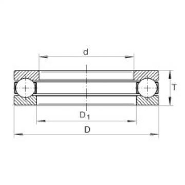 Axial deep groove ball bearings - 1004