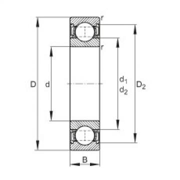 Deep groove ball bearings - 6001-2RSR