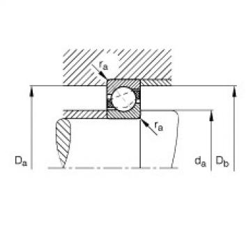 Angular contact ball bearings - 71807-B-TVH