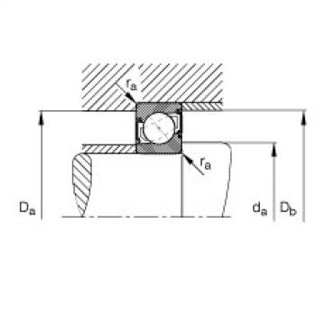 Angular contact ball bearings - 7304-B-XL-2RS-TVP