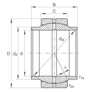 Radial spherical plain bearings - GE63-LO