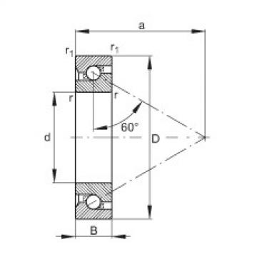 Axial angular contact ball bearings - BSB060120-T