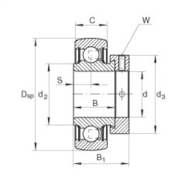 Radial insert ball bearings - RA104-206-NPP-B
