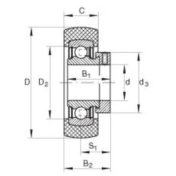 Radial insert ball bearings - RABRB20/52-XL-FA106