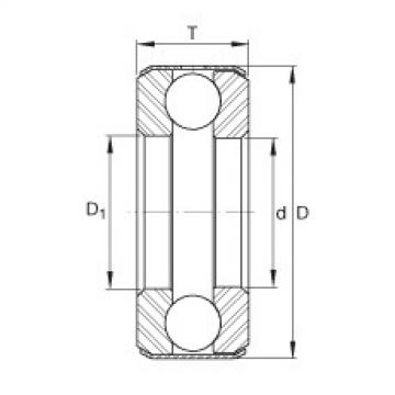 Axial deep groove ball bearings - D12