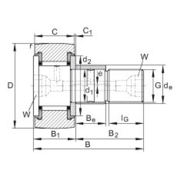 Stud type track rollers - KRE80-PP