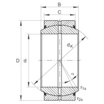 Radial spherical plain bearings - GE100-DO-2RS