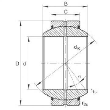 Radial spherical plain bearings - GE140-FO-2RS