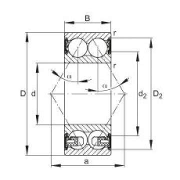 Angular contact ball bearings - 3311-BD-XL-2HRS-TVH