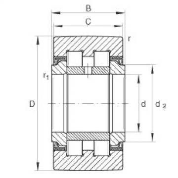 Yoke type track rollers - PWTR15-2RS-XL