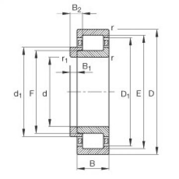 Cylindrical roller bearings - NJ202-E-XL-TVP2 + HJ202-E