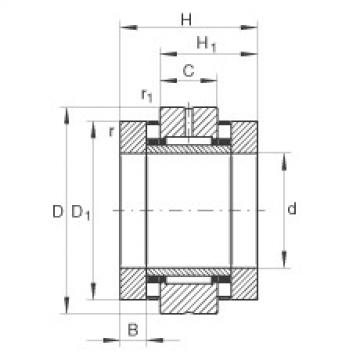 Needle roller/axial cylindrical roller bearings - ZARN2062-TV